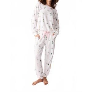 NEW PJ SALVAGE women's breakfast of champs pants in white
